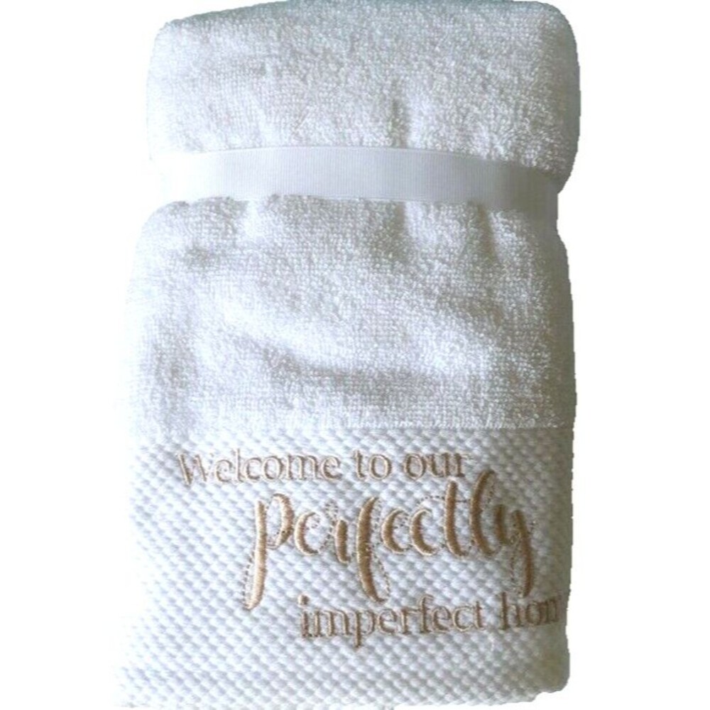 Deborah Connolly Hand Towels Bathroom Welcome to Our Imperfect Home Set of 2